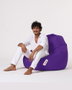 Atelier Del Sofa Premium XXL Puf de Jardín Morado Impermeable Comodidad y Relajación 115 cm